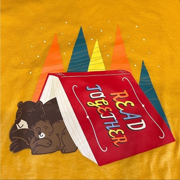 Boy’s 5t “Read Together” tshirt; Boy’s 5t Mustard Yellow Cat & Jack tshirt - Picture 4 of 6